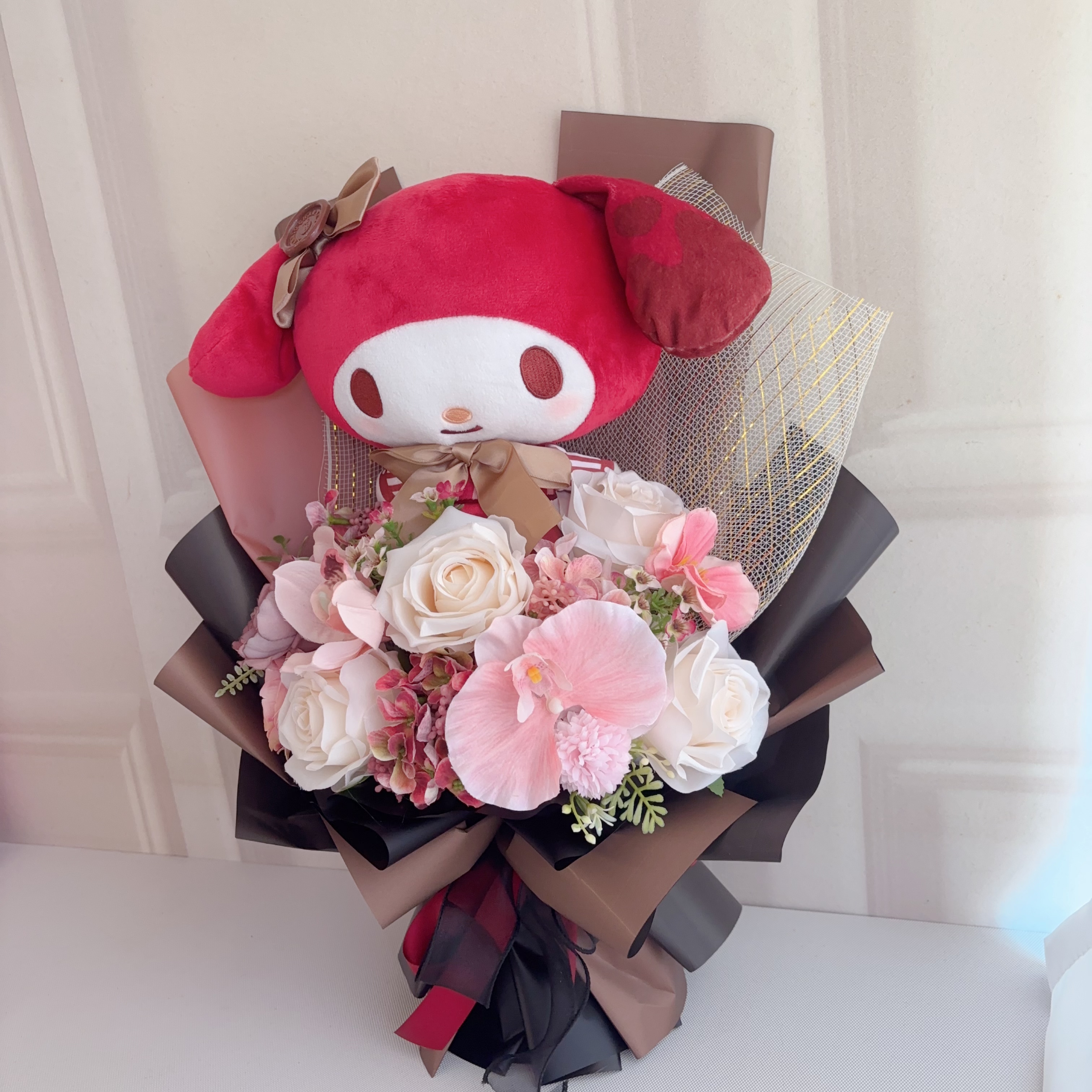 現貨)melody公仔花