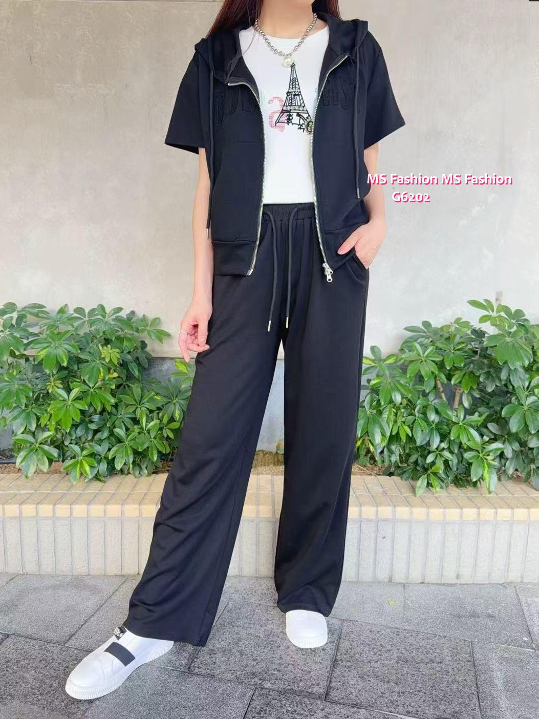 G6202 韓國🇰🇷有帽外套+長褲Set