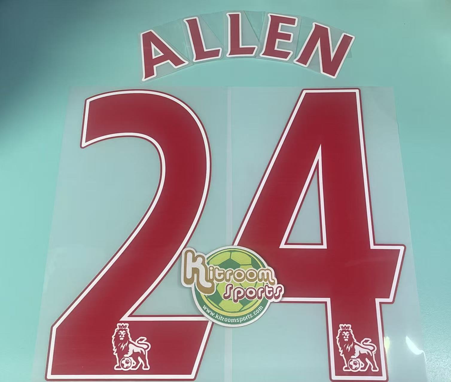 2014-16 Liverpool Away EPL Nameset #24 ALLEN