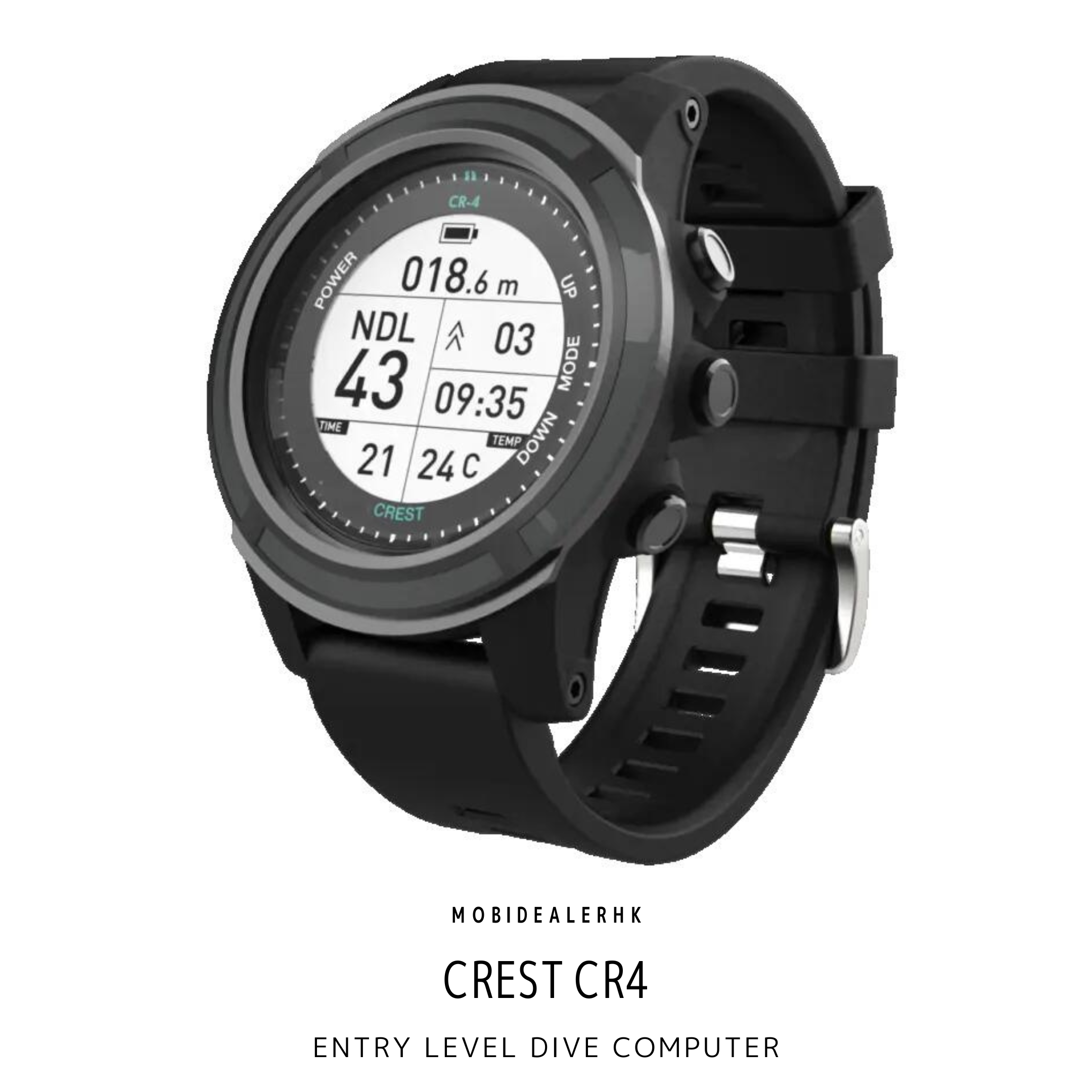 Crest CR4 潛水電腦錶｜入門考證 OW AOW 適用｜MobiDealerHK