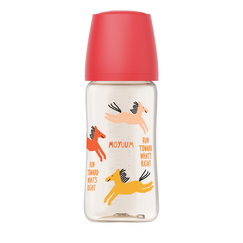 Moyuum - PPSU 寬口防漲氣奶瓶270ml(紅馬)_MY254