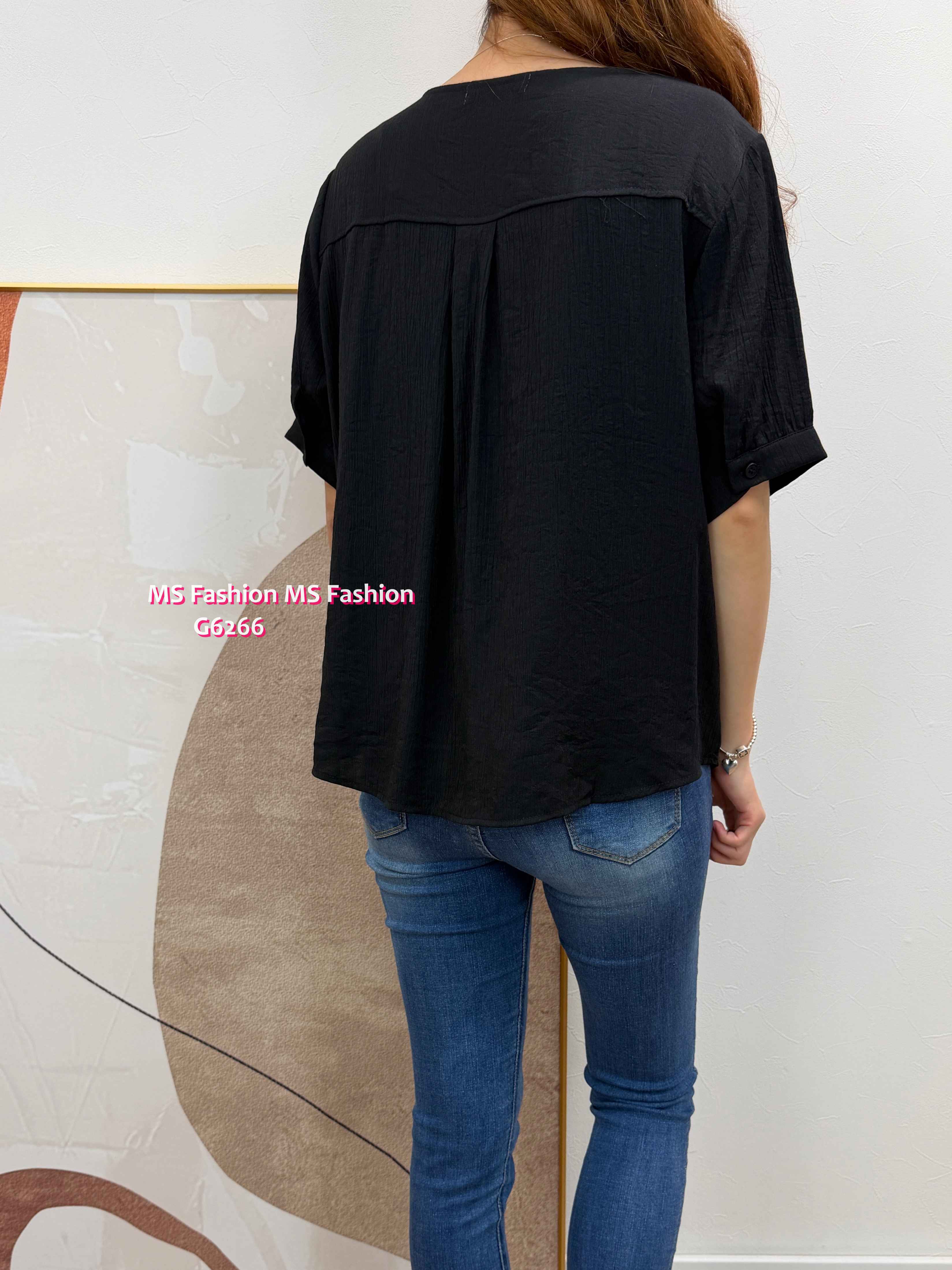 G6266 韓國🇰🇷特色通花拼布top