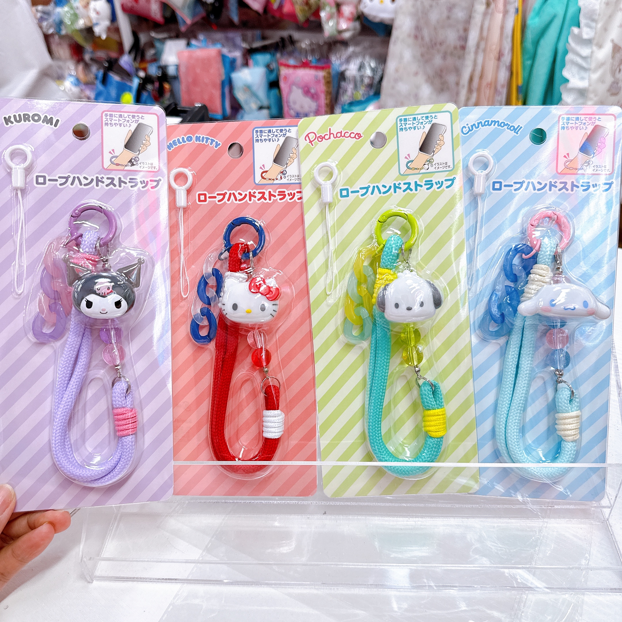 日本直送Sanrio Hello Kitty Kuromi PC狗 玉桂狗 電話繩