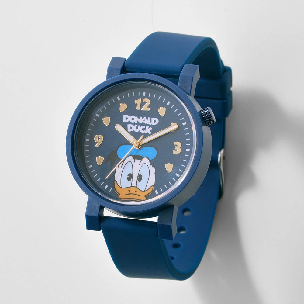 🆕【⭐訂購⭐】🌀 🇯🇵 日本直送 Disney #Donald 5ATM 防水 夜光針 腕錶 🌀[ELCD- 0274][260429]