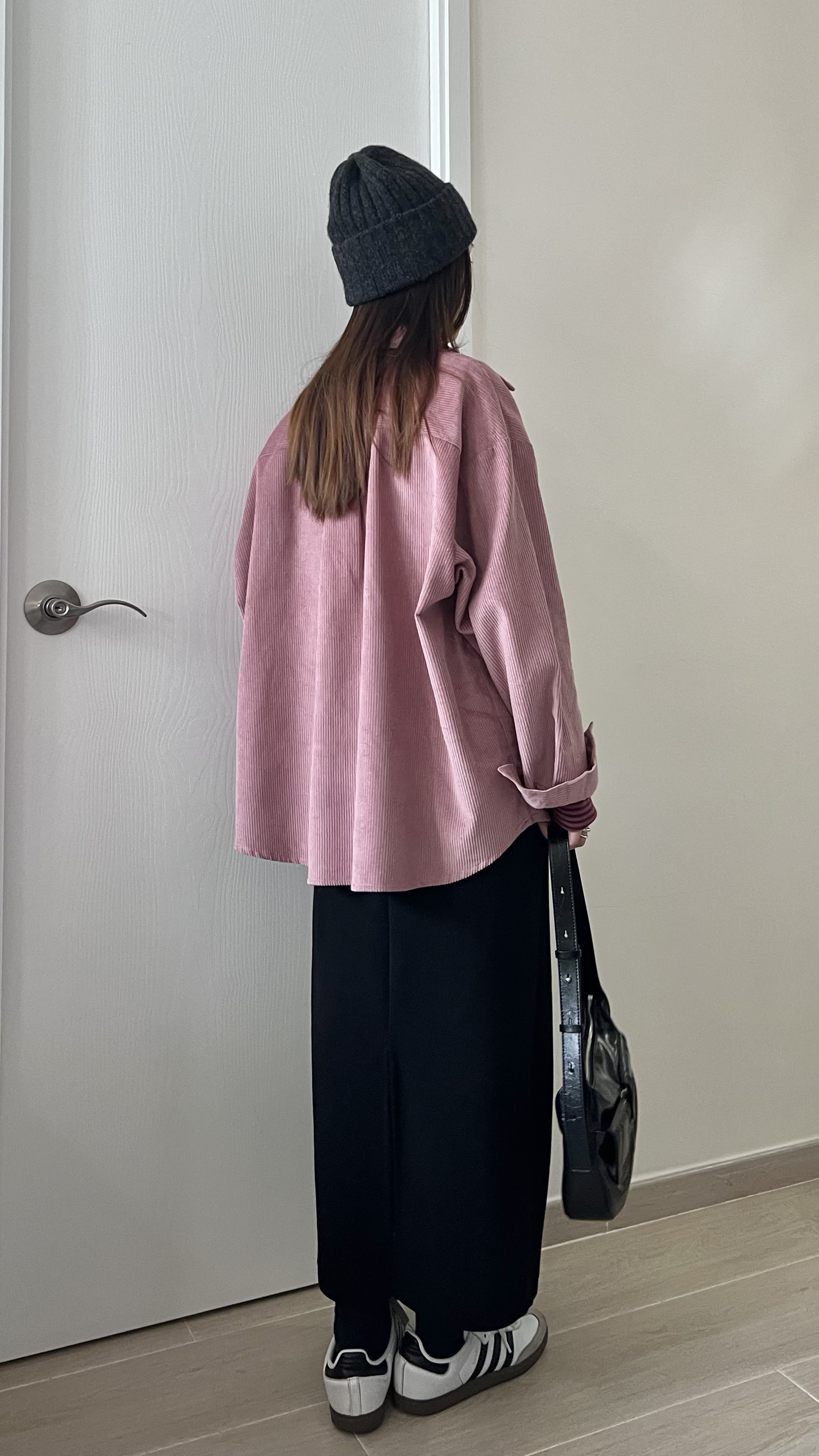 親膚軟熟細坑紋長裙 