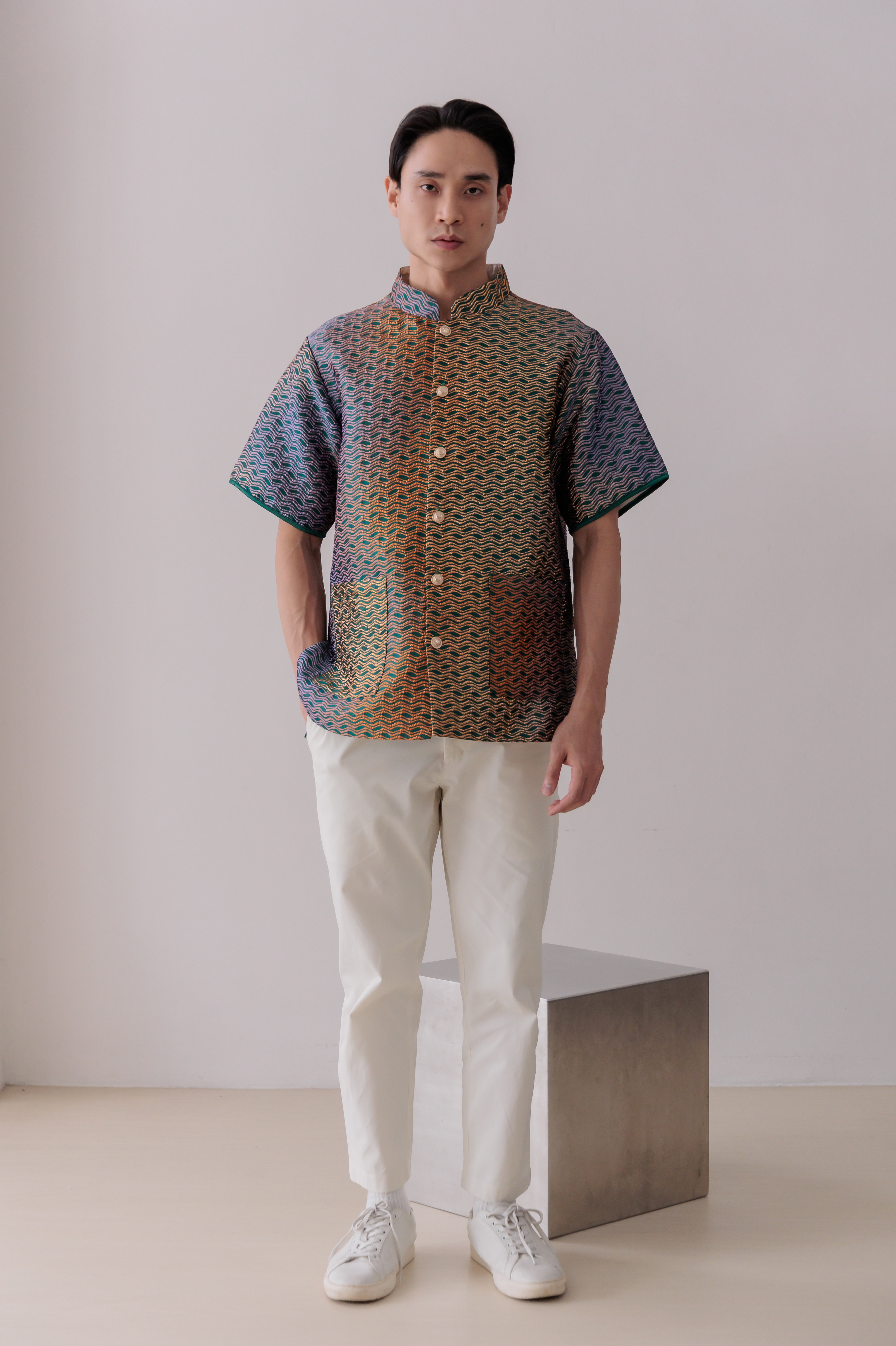 【Pre- Order】Golden Radiance Jacquard Shirt  祥光耀金 IW003