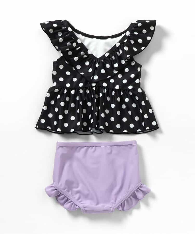 🇯🇵預訂 日本直送🇯🇵Apres les cours六色圖案印花荷葉邊後背V領分體泳衣