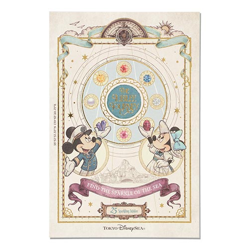 【預訂】DisneySea 25th The Jubilee Journey - postcard (Mickey & Minnie)