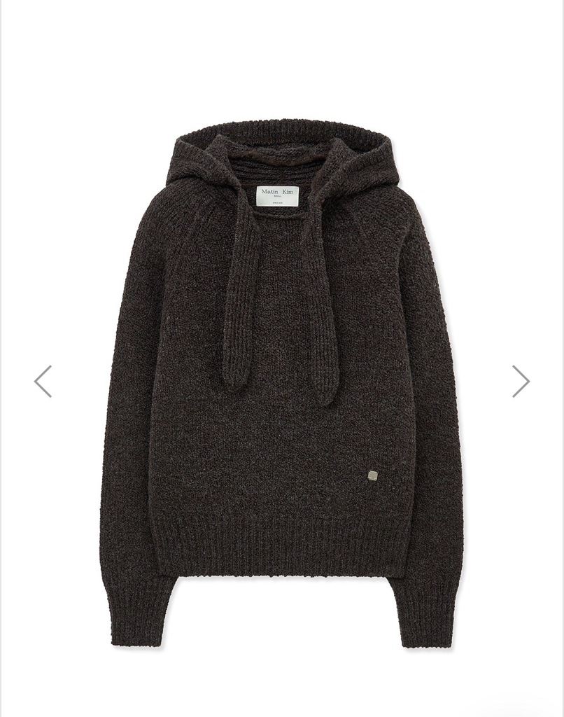 MATIN KIM 特價場 MUFFLER POINT HOODY PULLOVER