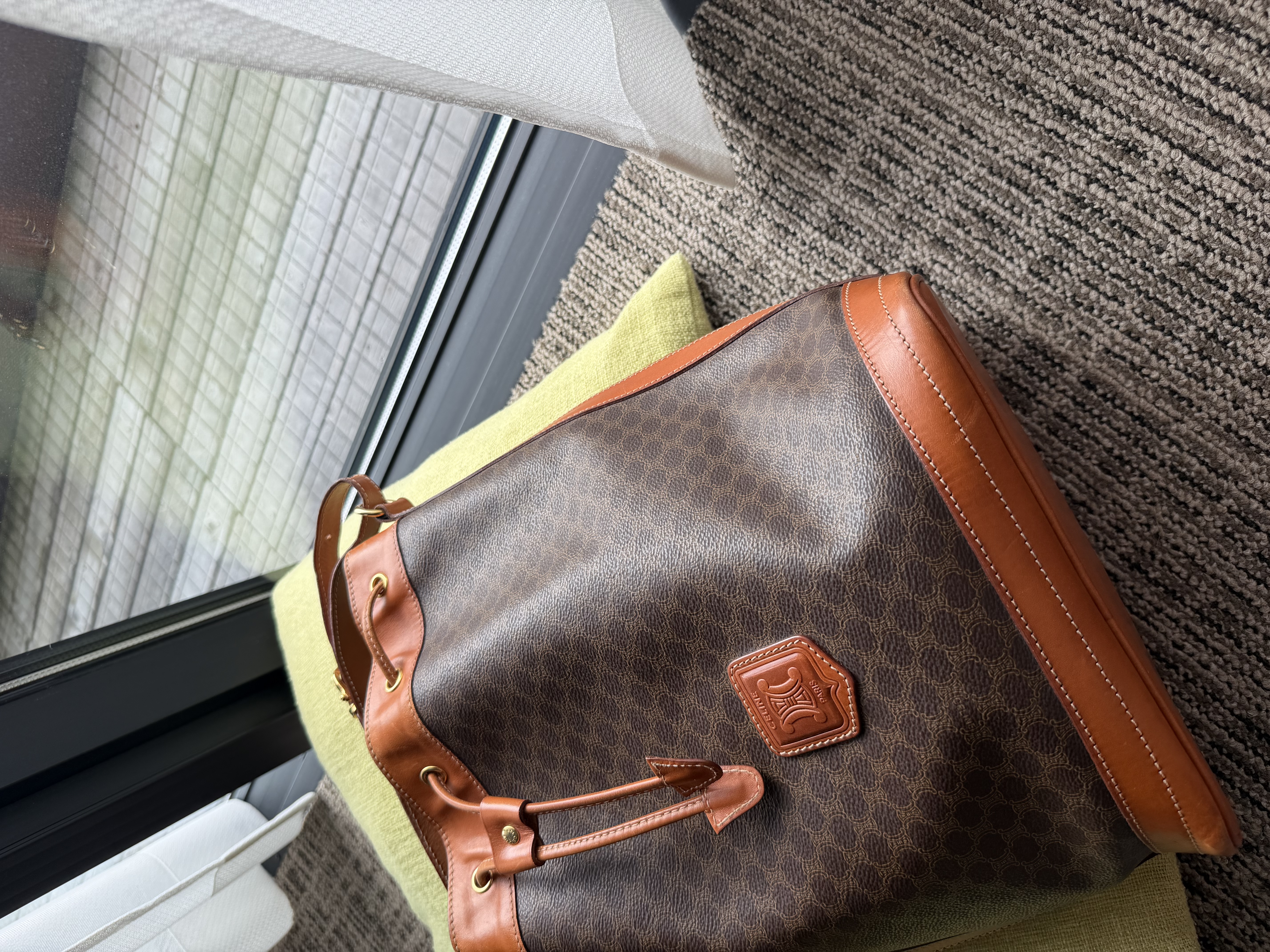 Vintage celine bucket bag