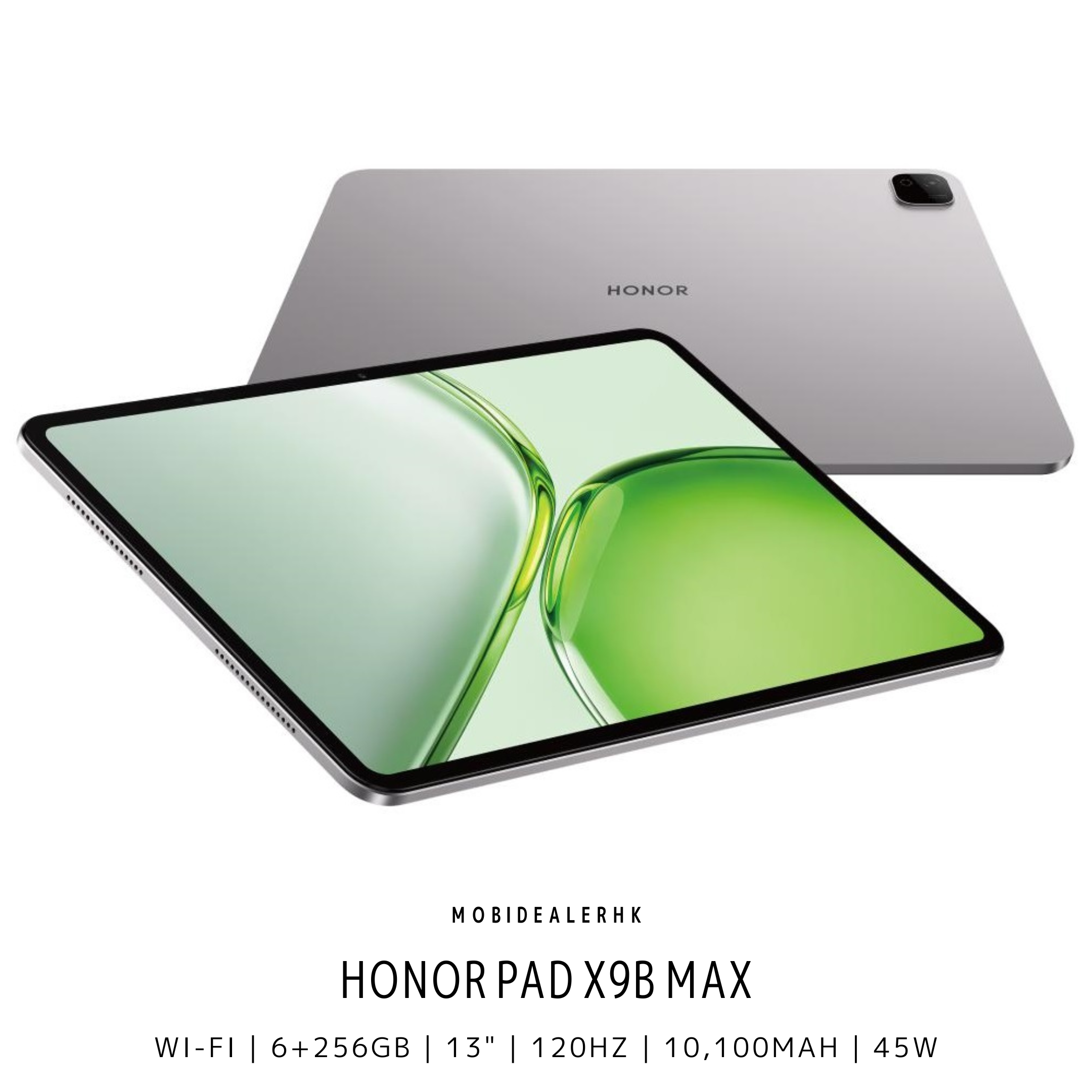 Honor Pad X9B Max | 榮耀 Pad X9b Max | WiFi | 平板電腦 | 13" 2.5K 護眼大屏 | 10100mAh 超大電池