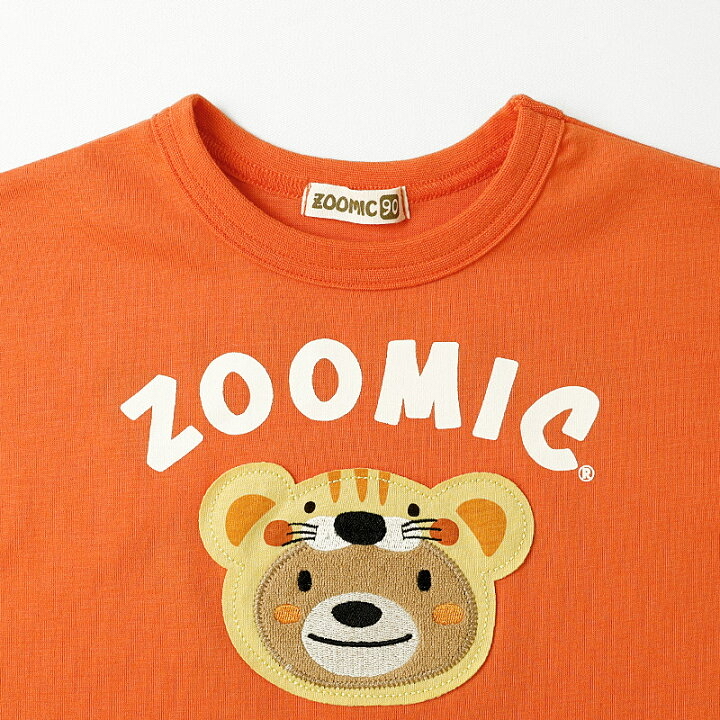 🇯🇵預訂 日本直送🇯🇵Zoomic兩色動物貼花前後印花格紋層疊短袖T恤