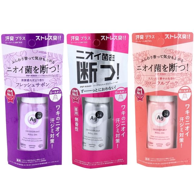 日本資生堂 Shiseido AG Deo 24 Deodorant 銀離子殺菌止汗消臭滾珠 40ml 