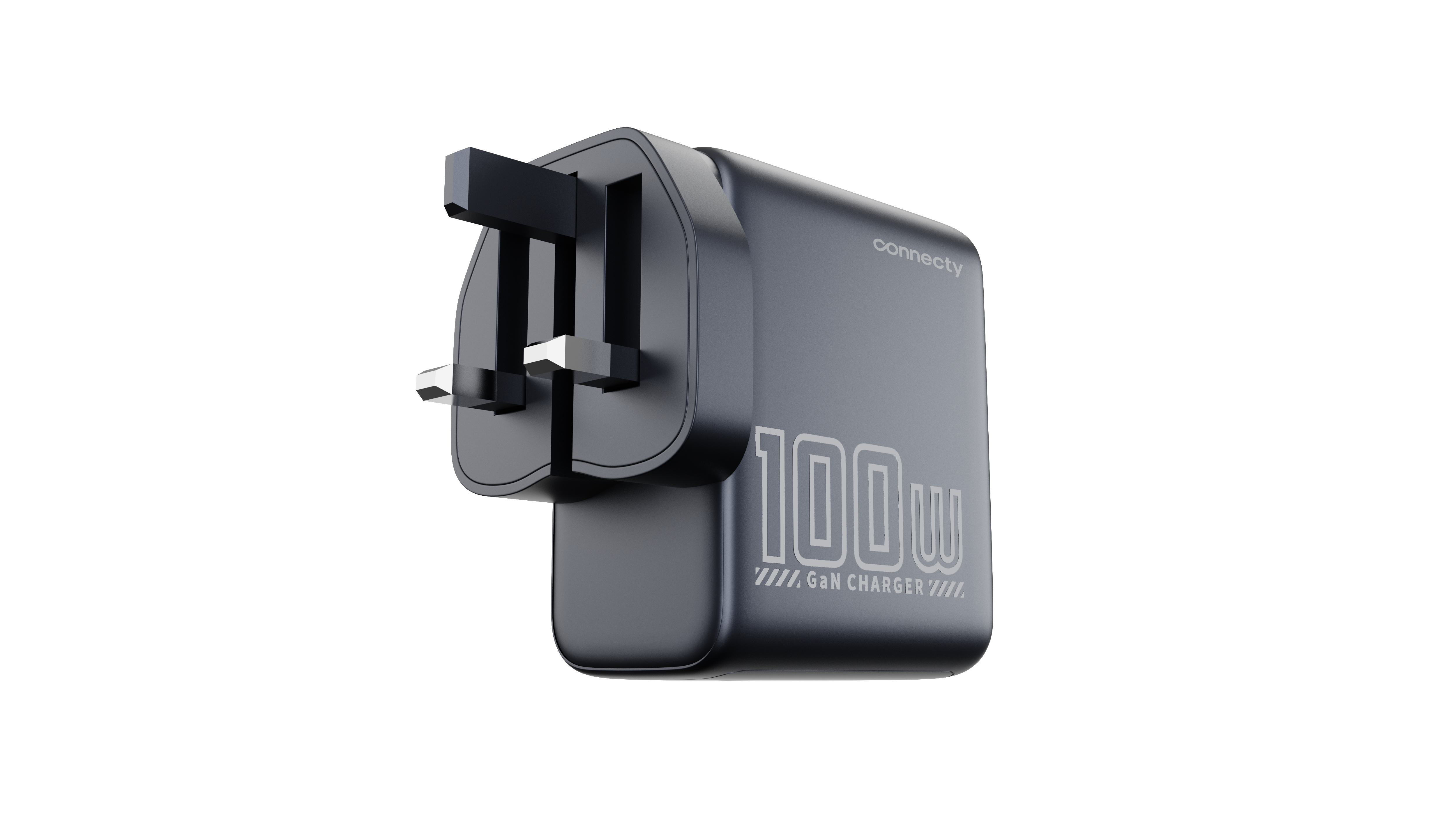Connecty PowerVision 100W 智慧型 AI TFT GaN 快速充電器 2C1A CA431D [預計8月中出貨]