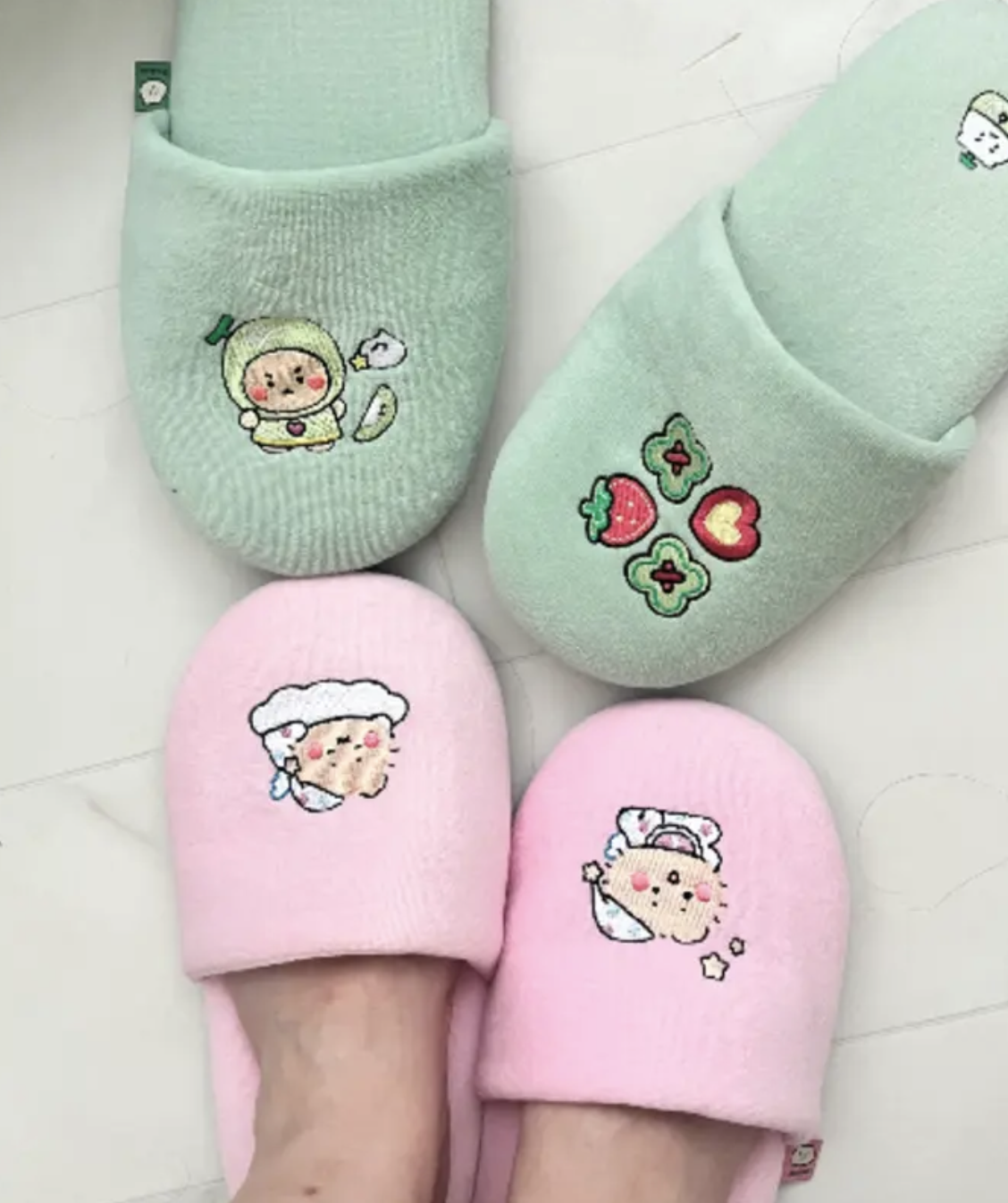 韓國 Mangomee X NAREUN 天鵝絨家居 室內拖鞋｜Velvet Home Slippers