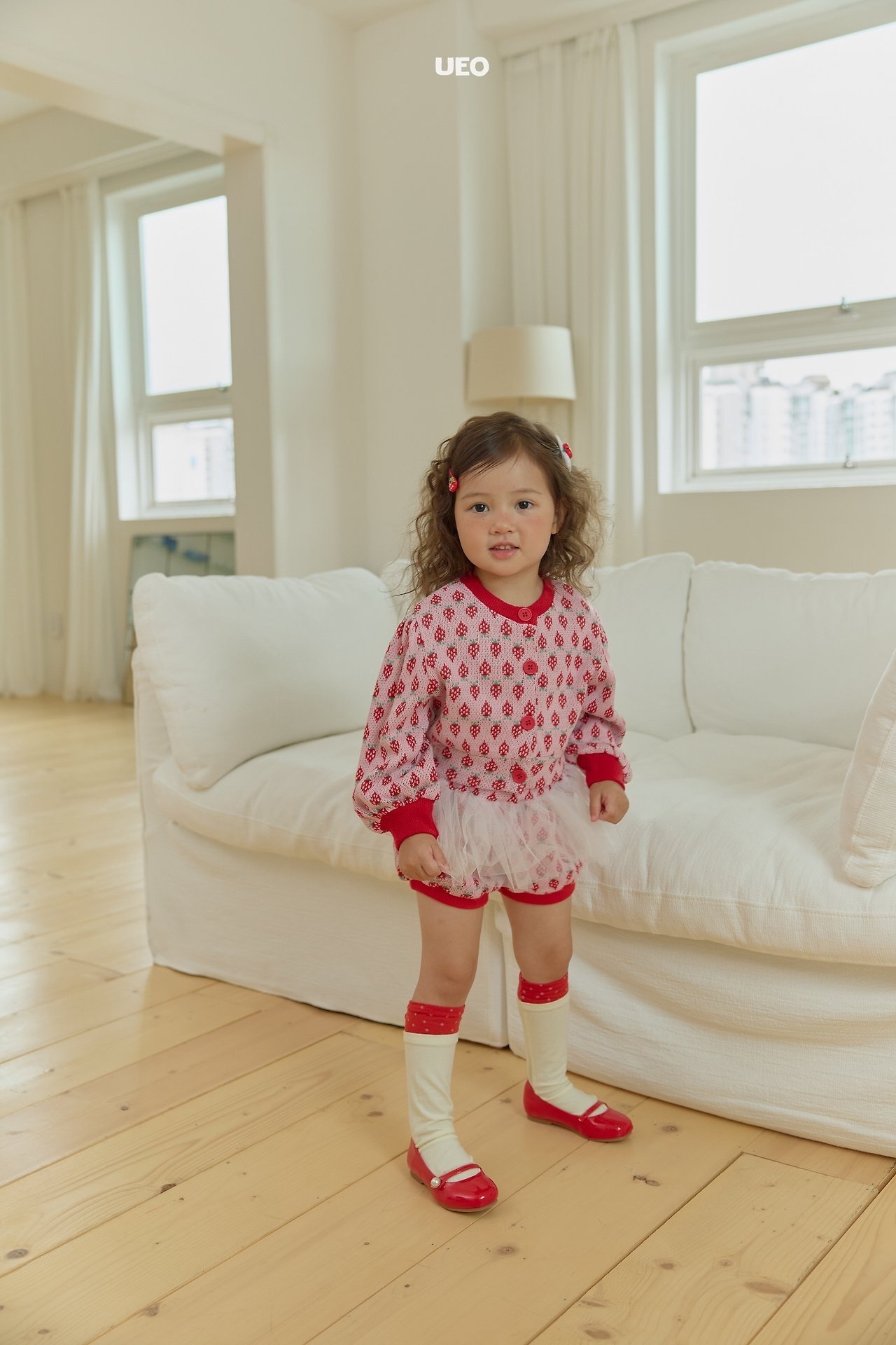 Girls | Mini Berry Cardigan