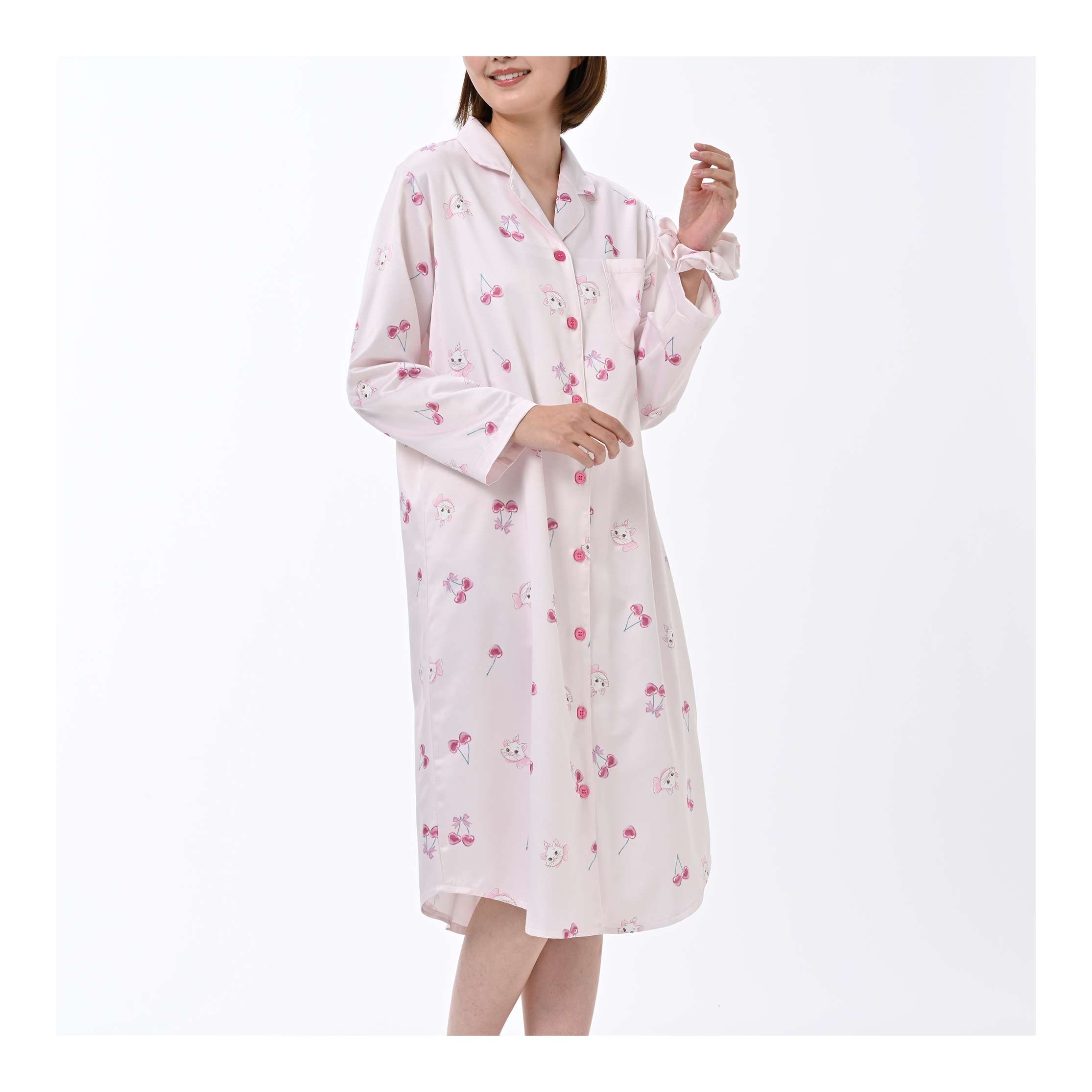 🎀【預訂】Glossy Fruits Marie Long-sleeved Dress & Hair Tie