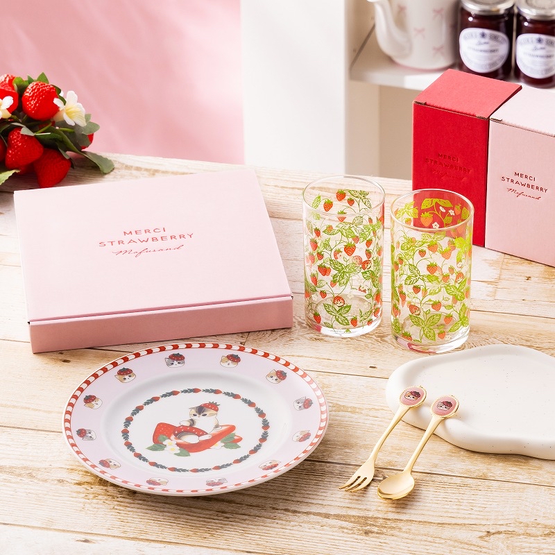 🎀【預訂】 mofusand 草莓🍓系列 Teaspoon & Fork Set