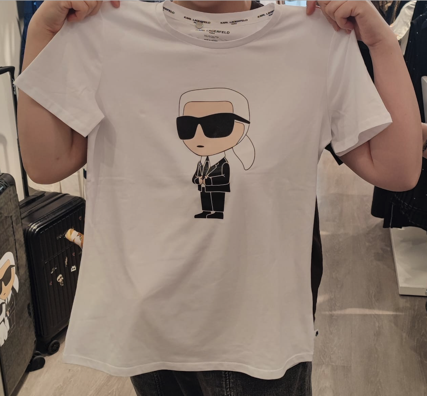 Karl Lagerfeld 純棉彈性修身短袖T-Shirt