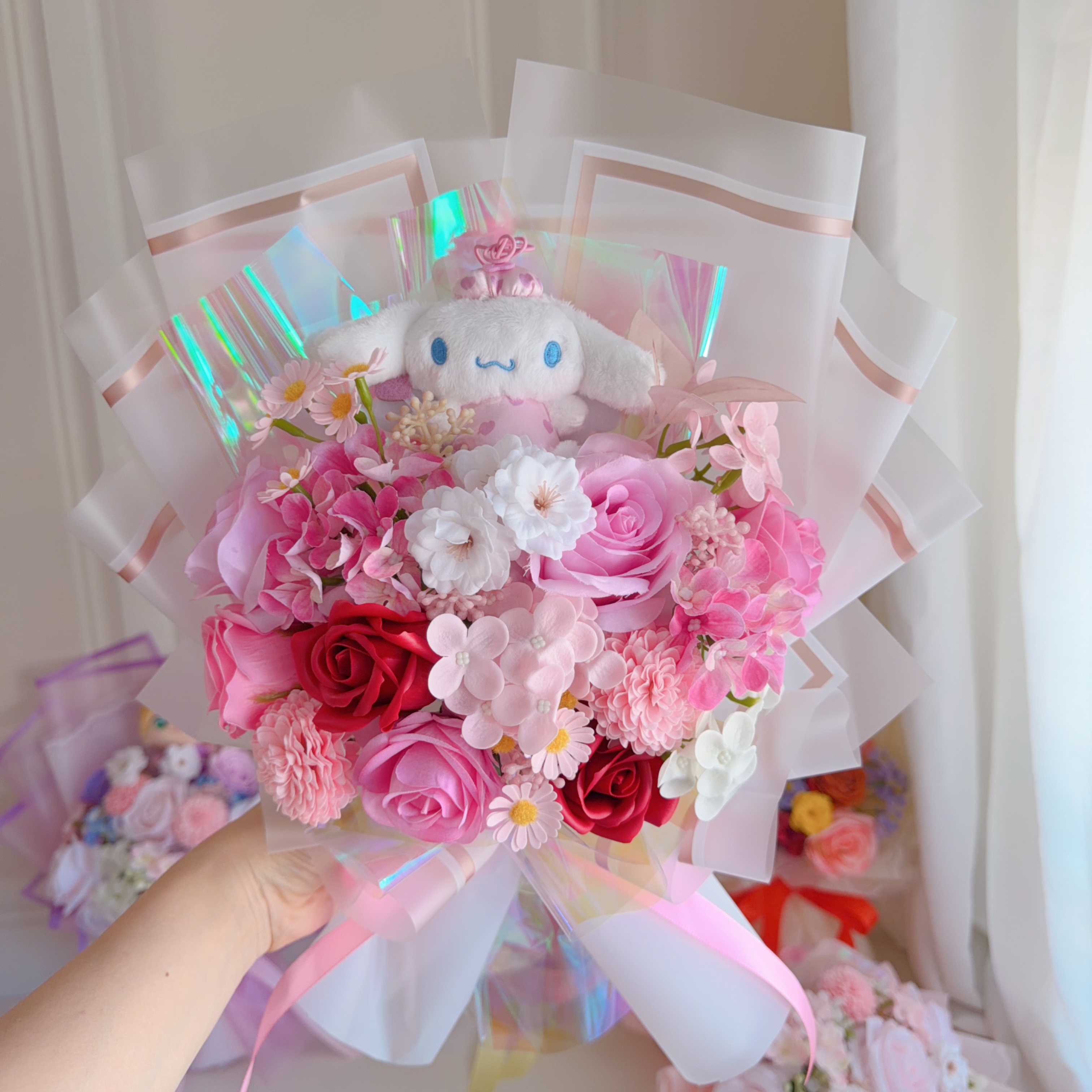 (現貨)✨人氣公仔花束 40cm x 30cm