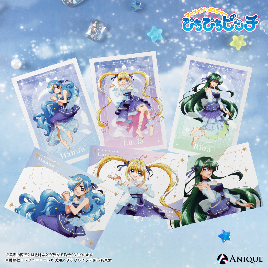 《Pre-Order》Postcard Set 明信片組｜唱K小魚仙 Pichi Pichi Pitch 月夜之人魚奏 POP UP SHOP (26PP47-P)