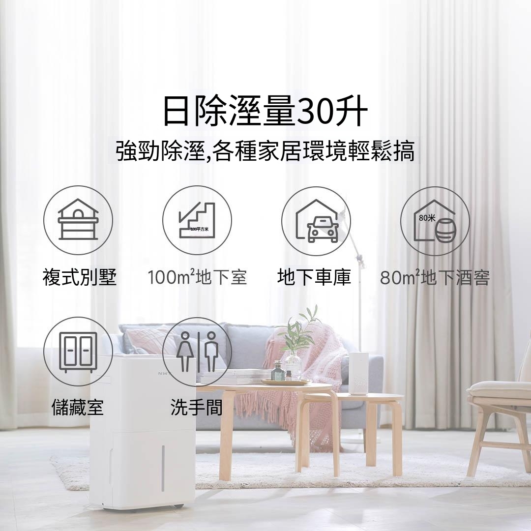 小米有品 - NWT威鐙網絡除濕機 30L (白色)