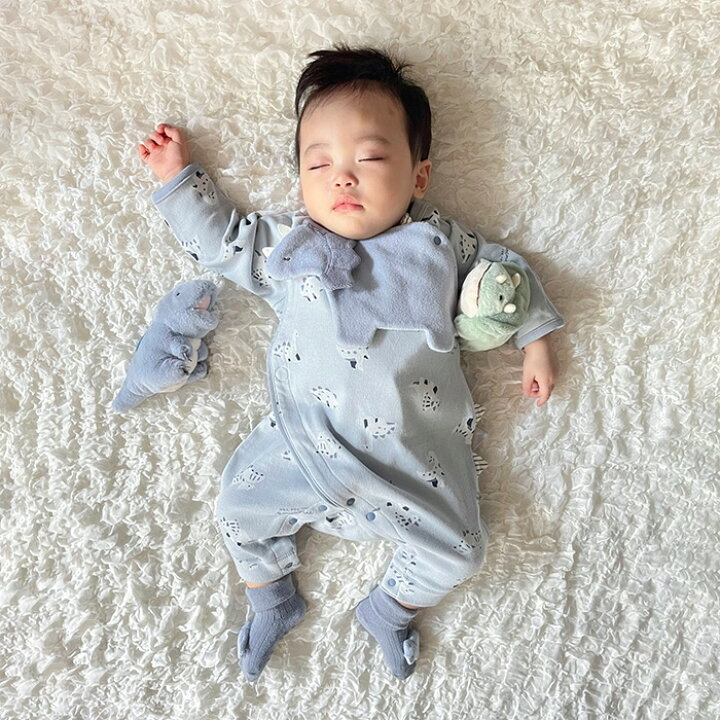 🌸預訂 日本直送🌸🇯🇵Mocmof三色恐龍公仔嬰兒防滑襪🦖