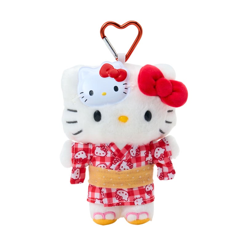 現貨｜Sanrio Hello Kitty 夏日祭典系列 日版 吊飾 毛公仔 連心形扣 (04182-3)