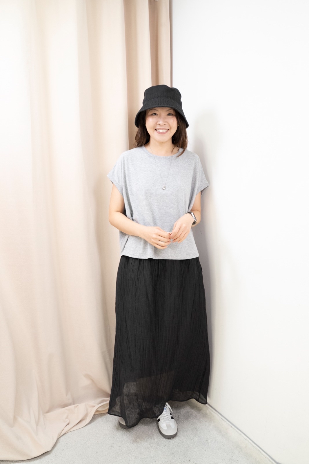 超軟彈系列休閒Tee（淺灰色）
