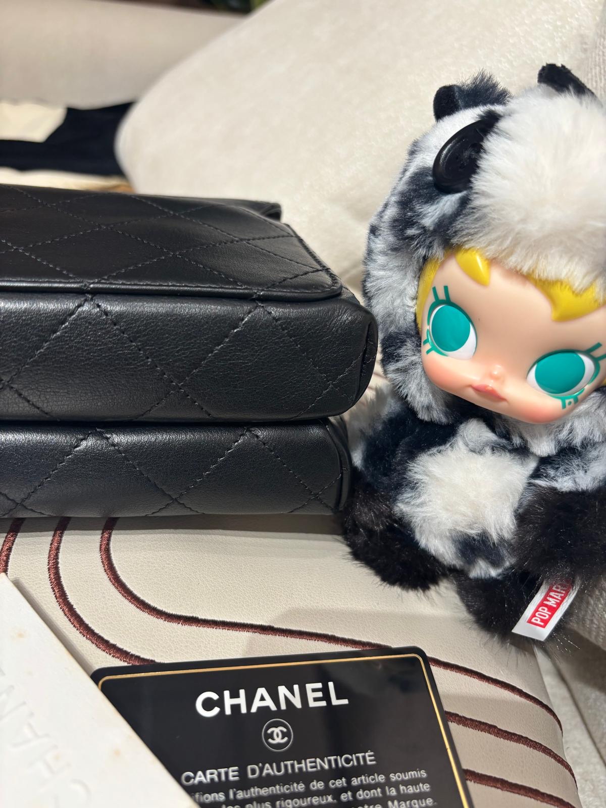 Chanel Top Handle 黑色金扣Crossbody Bag 100%Authentic, 95%New ✅收據✅Card✅Dust bag✅Box