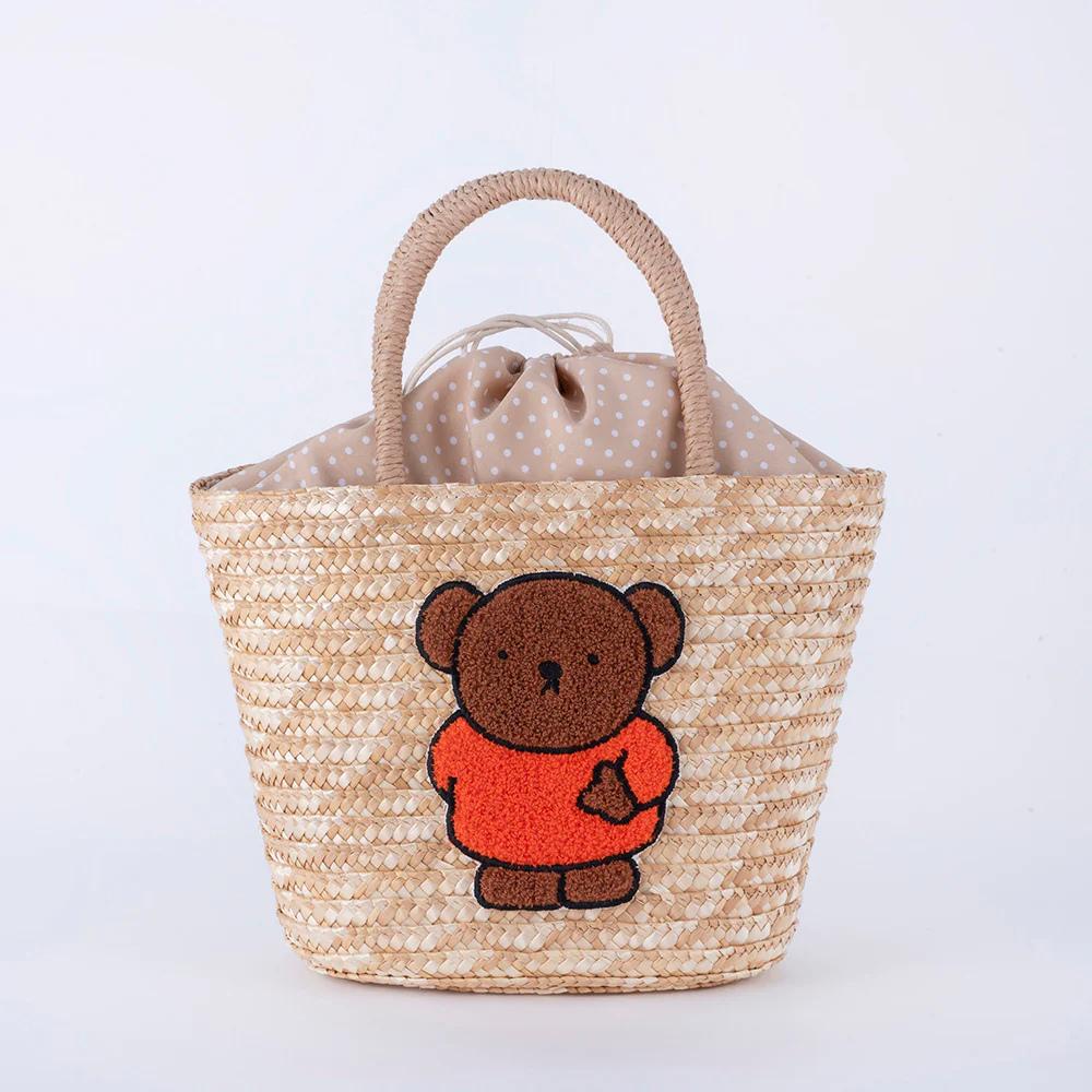 🆕【⭐訂購⭐】🌀 🇯🇵 日本直送 #Miffy sagara刺繡 草織籃子包［3款選］🌀 [ELCD-0186][260421]