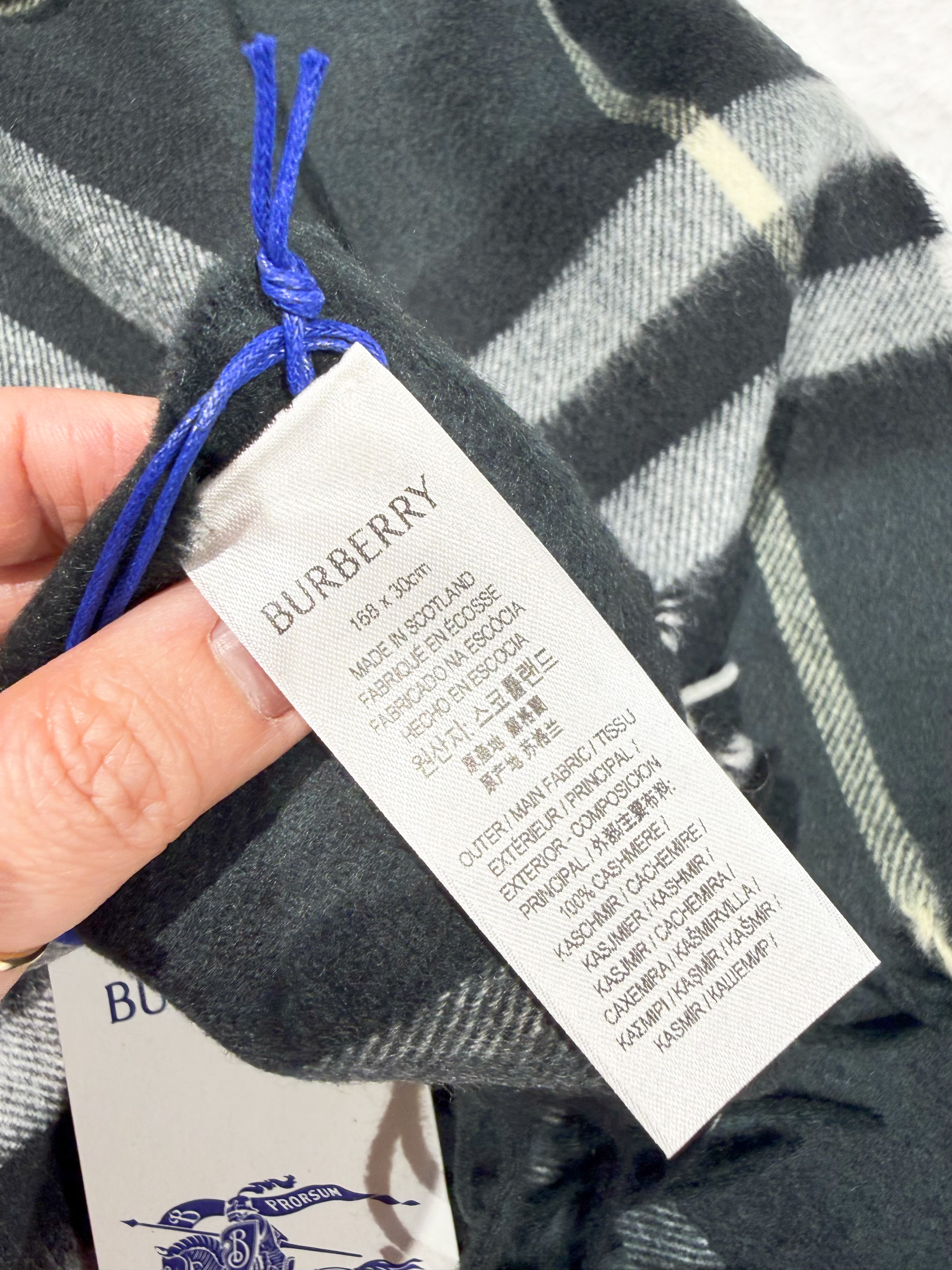 Burberry scarf cashmere/check/verde