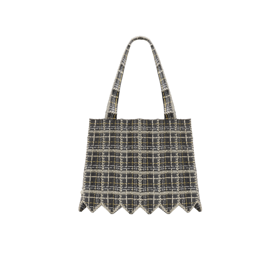 PLEATSMAMA Tweed Shopper Bag (4色)