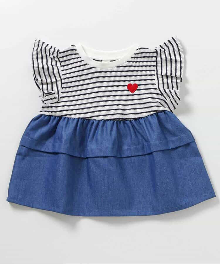 🇯🇵預訂 日本直送🇯🇵Apres les cours五色愛心刺繡荷葉邊短袖上衣