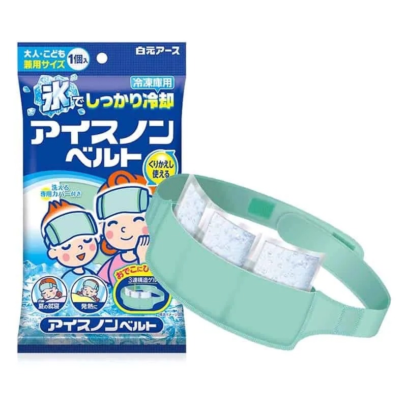 *白元 額頭降溫帶 1個入（可重復使用)  - 1套3包