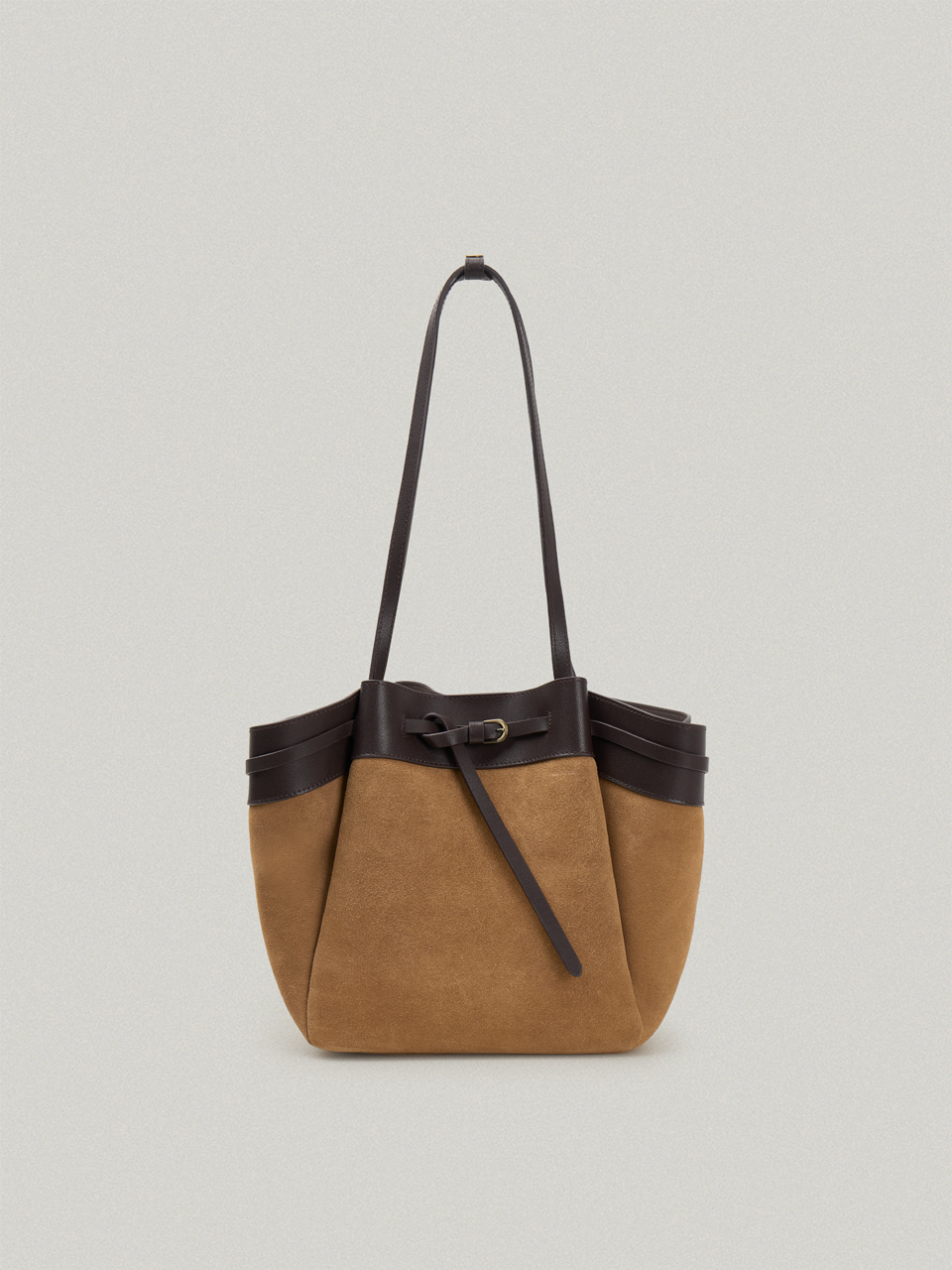 ANTHOS BAG-SUEDE (SAND BEIGE)