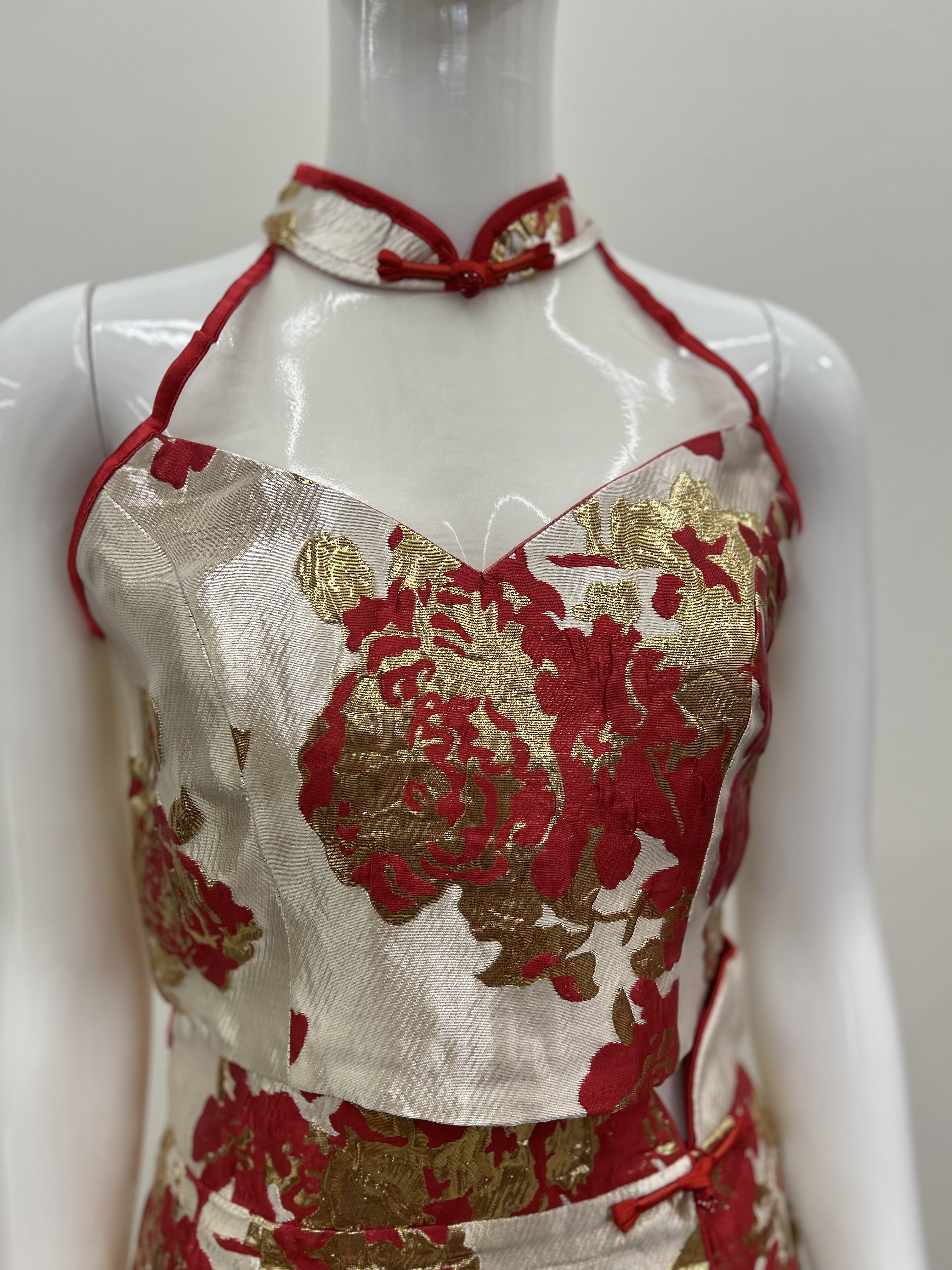 583.WB Embroidered Top + Skirt