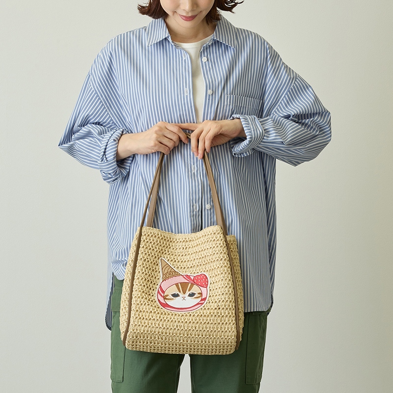 🌸 【預訂】mofusand basket bag - mofusand 5/6新品
