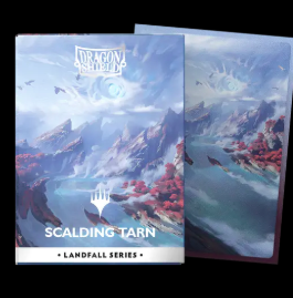 Dragon Shield - 100 License Sleeves - Standard Size  Landfall Series - Scalding Tarn - AT-16503