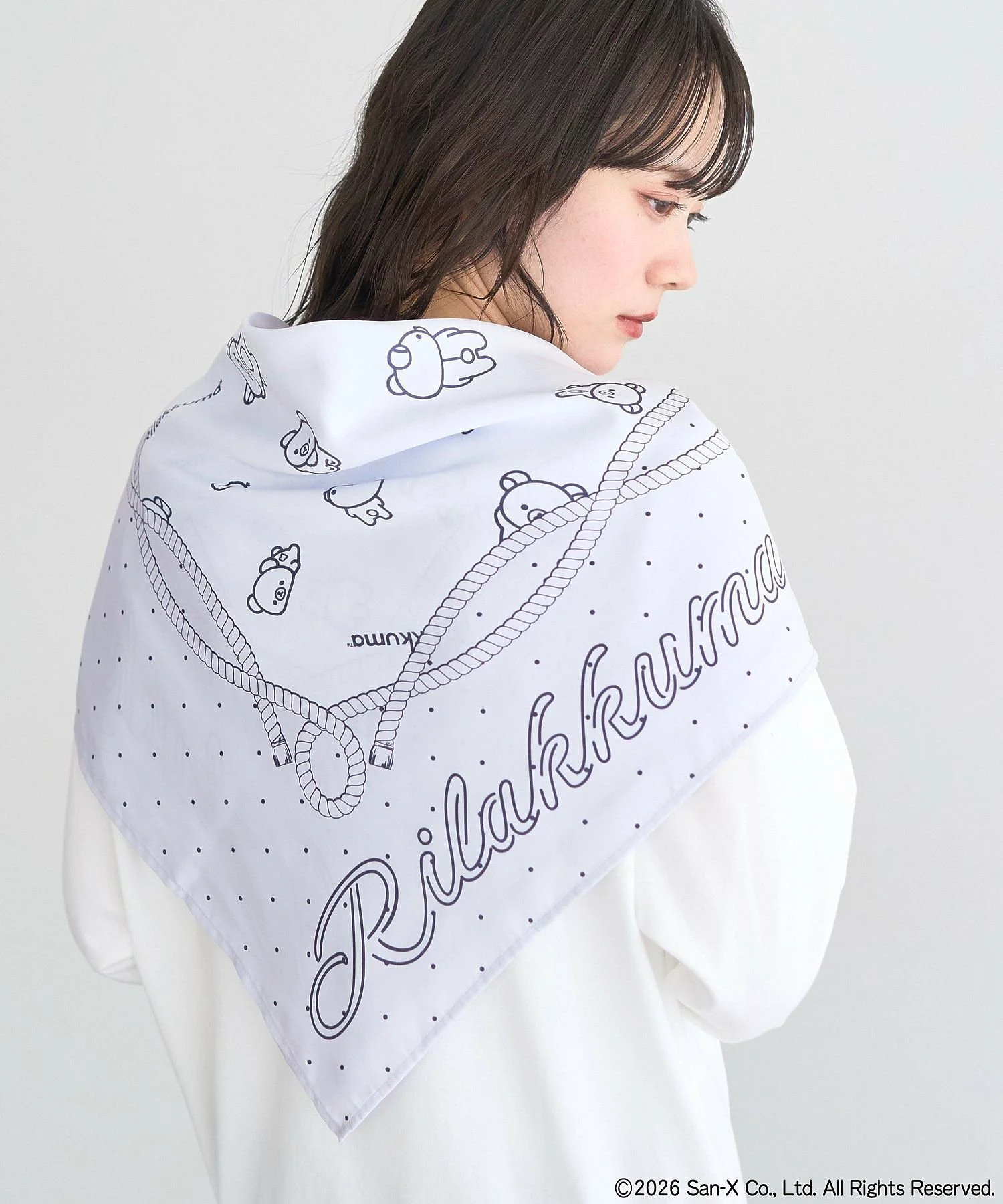 日本預訂📍日本鬆弛熊 × earth music&ecology系列 - 絲巾