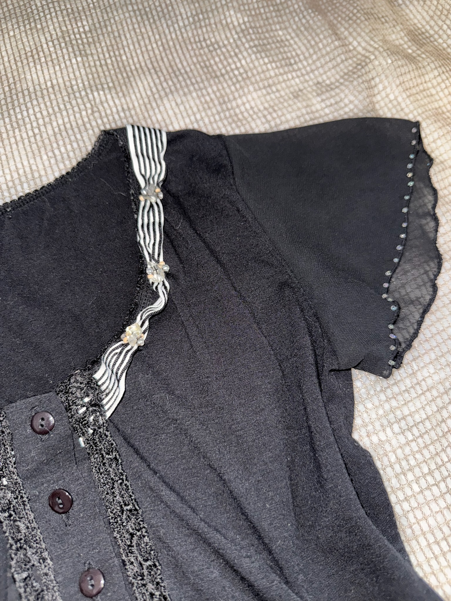 Gothic Coquette Aesthetic Jirai Kei Blouse