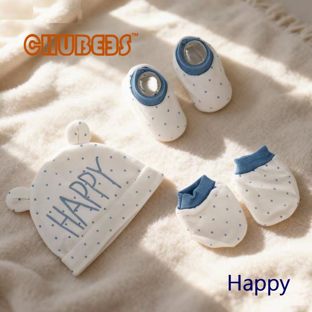 CHUBEES 帽子手襪套(3件) Baby Hat & Mittens Set (3-Piece)