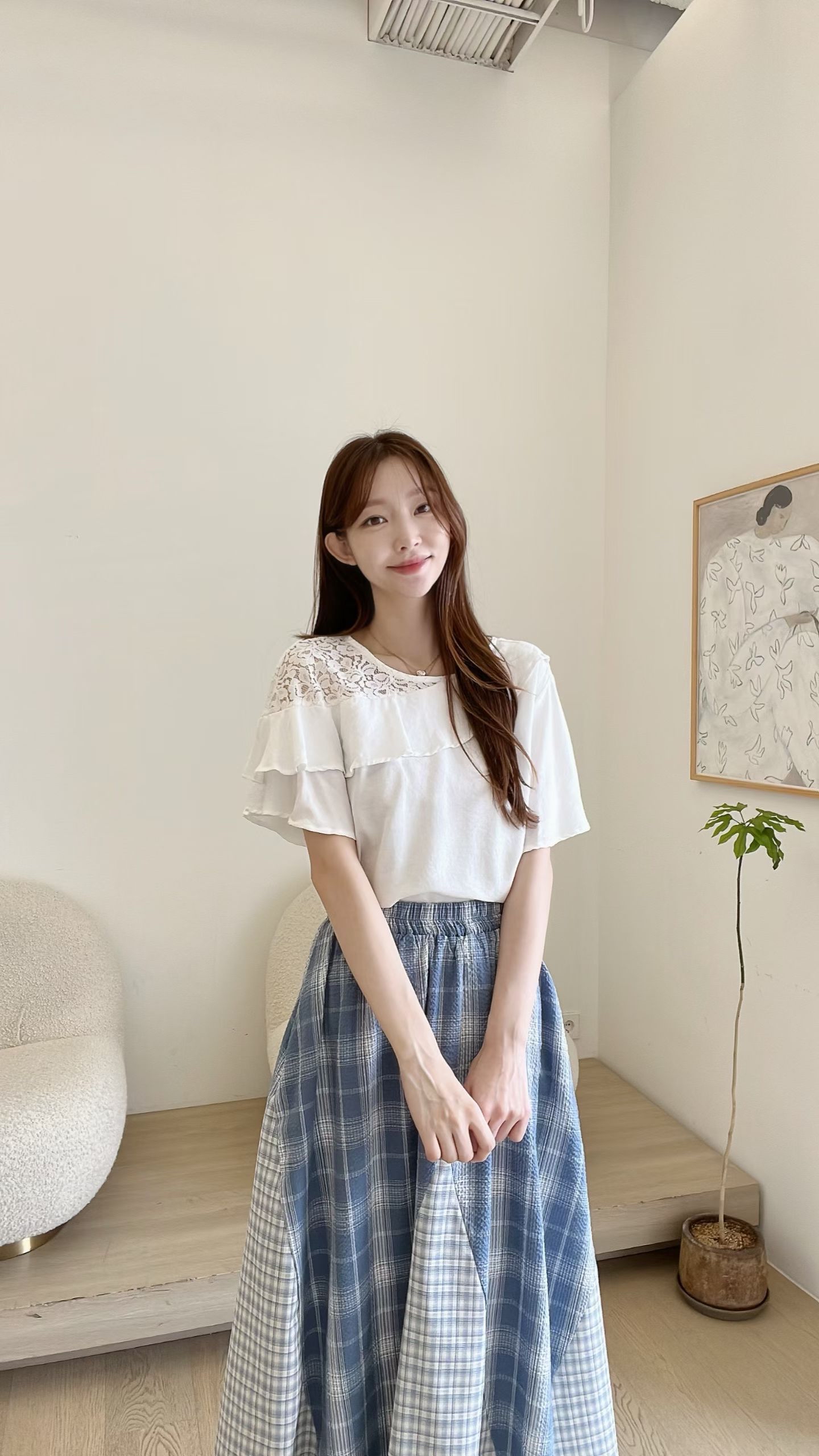 FV30_04 側LACE飄飄袖BL (3色)