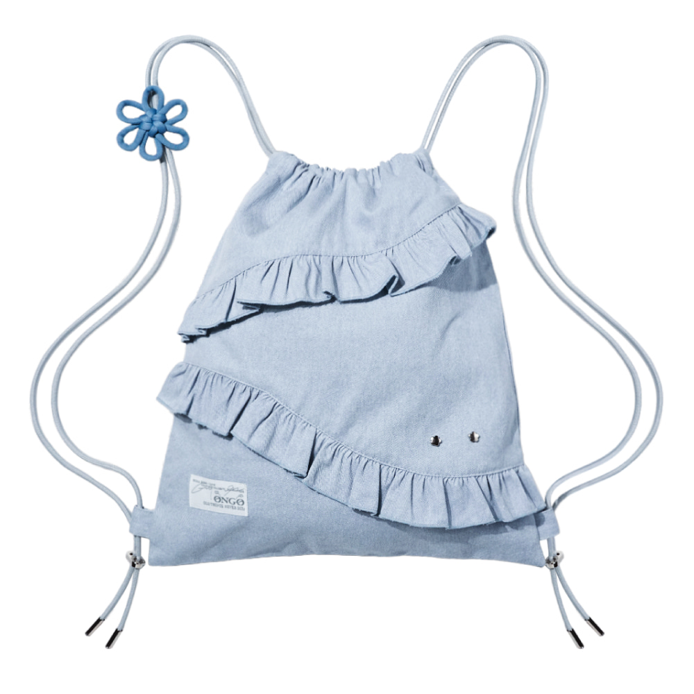 ONGO - Flower Knot Ruffle Bag_Sky 