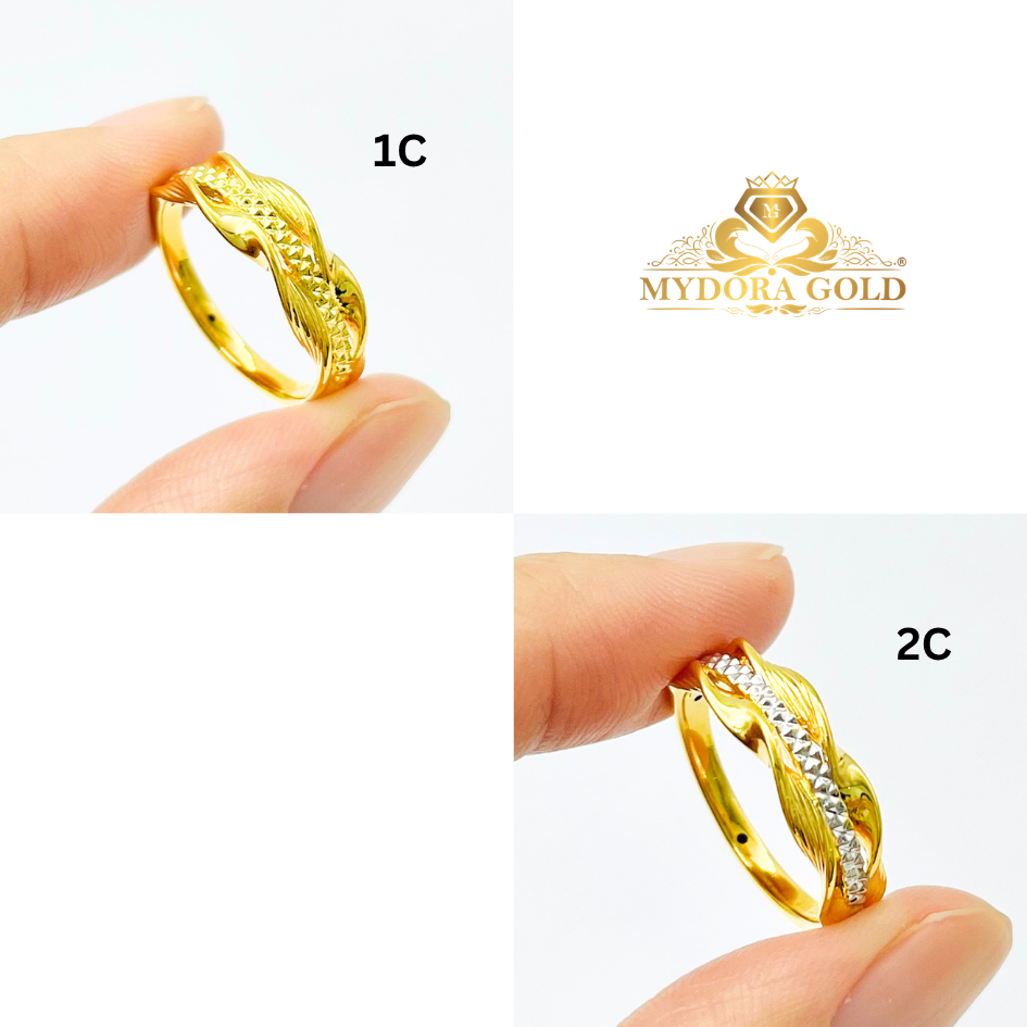 MYDORA EMAS 916 Cincin Twisted Glam (5G) l EMAS 916/22K