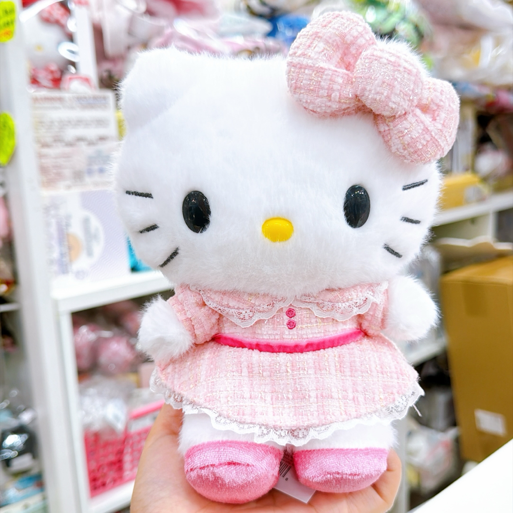 原裝行貨Hello Kitty粉紅聖誕千金風公仔掛飾