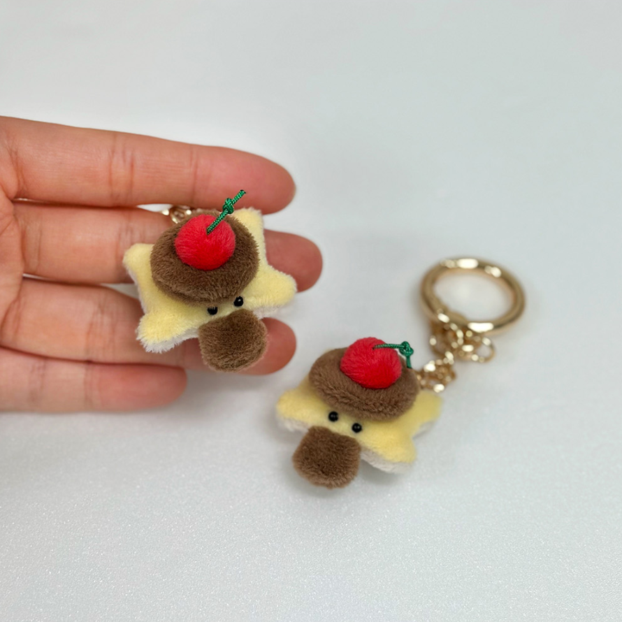 [NAIVE GARDEN] 迷你布丁造型鴨咀獸匙扣