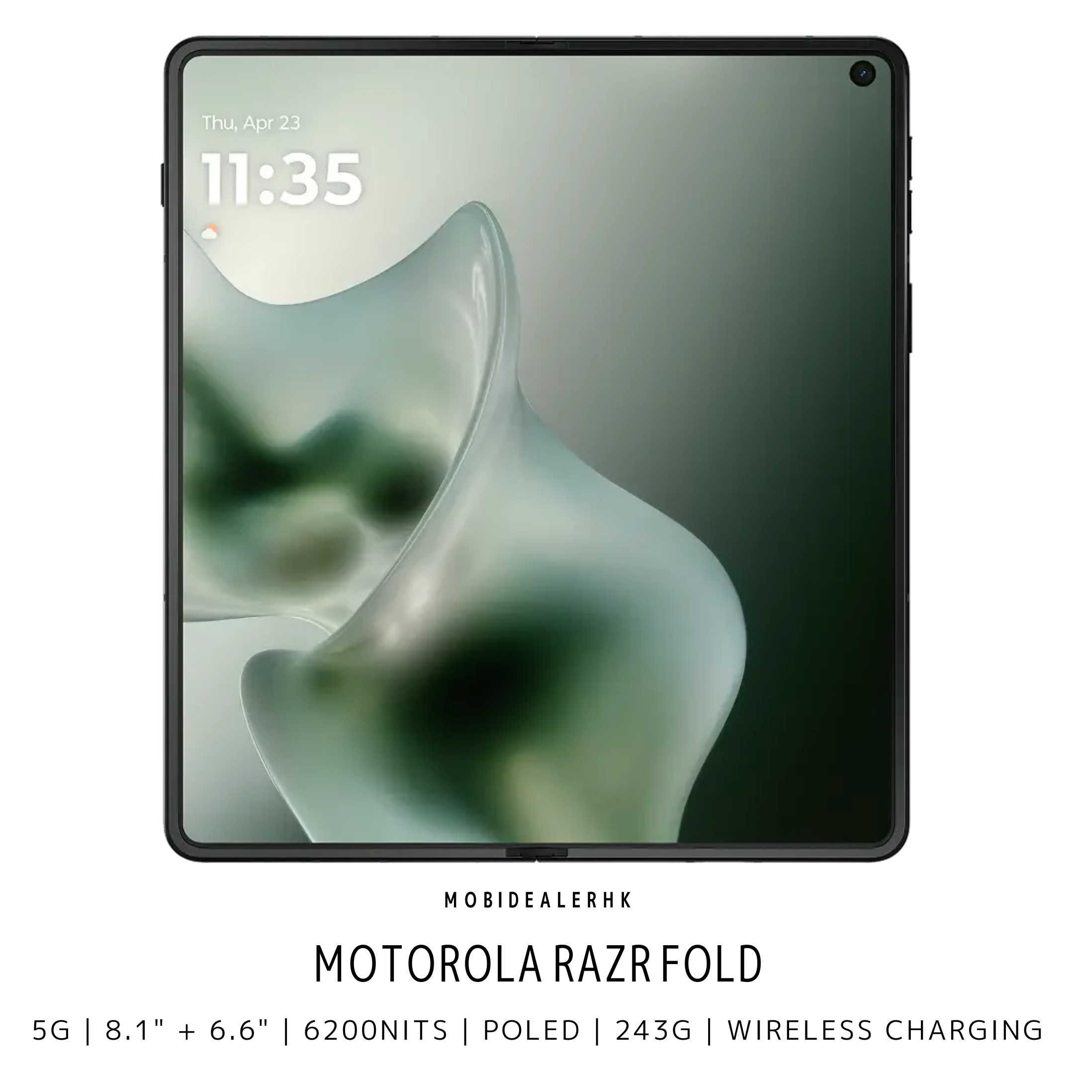 Motorola Razr Fold | 5G | 智能手機 | 摺疊手機 | 8.1 吋 6200 尼特大螢幕 | Snapdragon 8 Gen 5 | 6000mAh 矽碳電池 | 80W 閃充