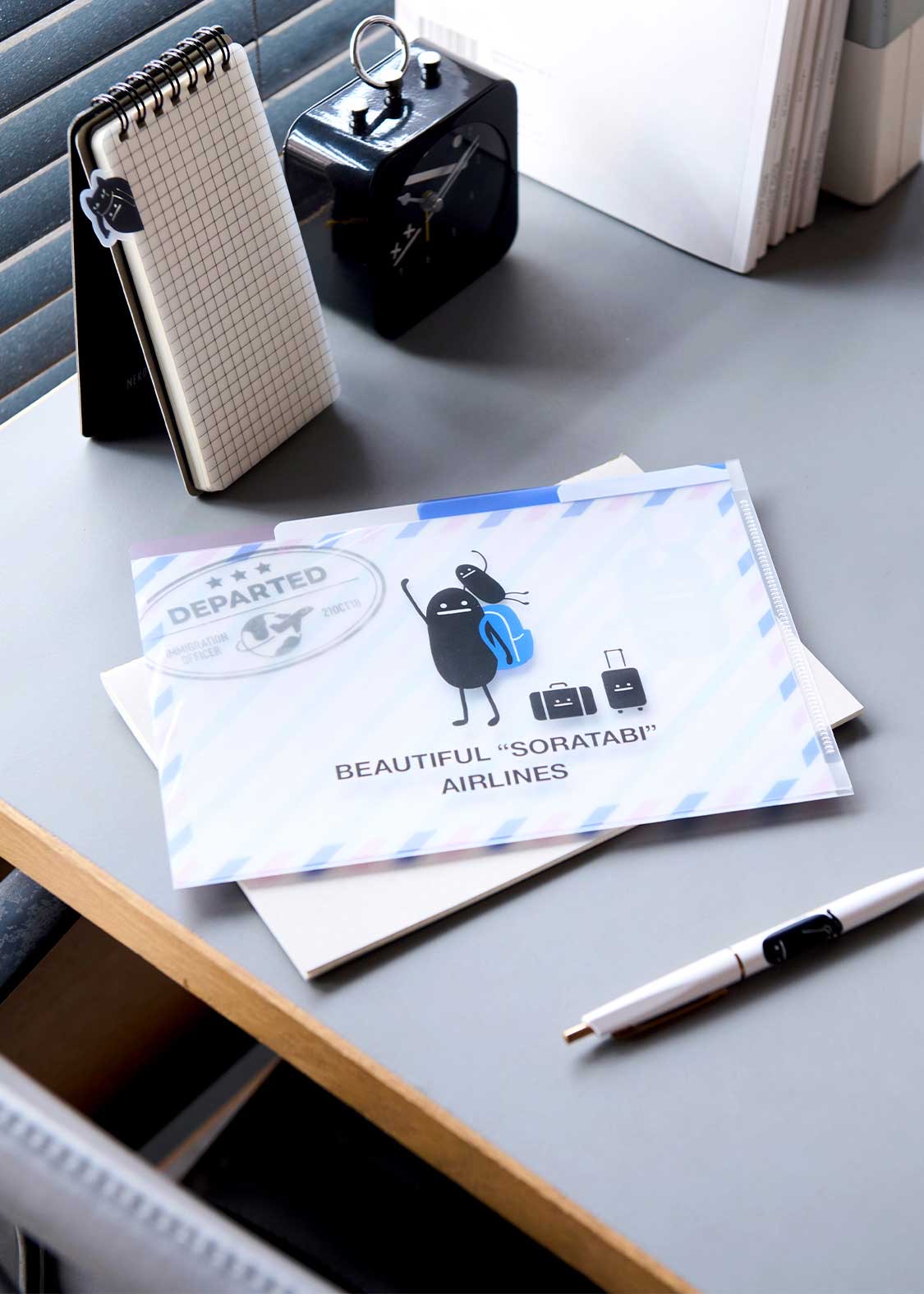 📦訂購 日本限定 graniph Beautiful Shadow A5 File 三層袋透明文件夾 