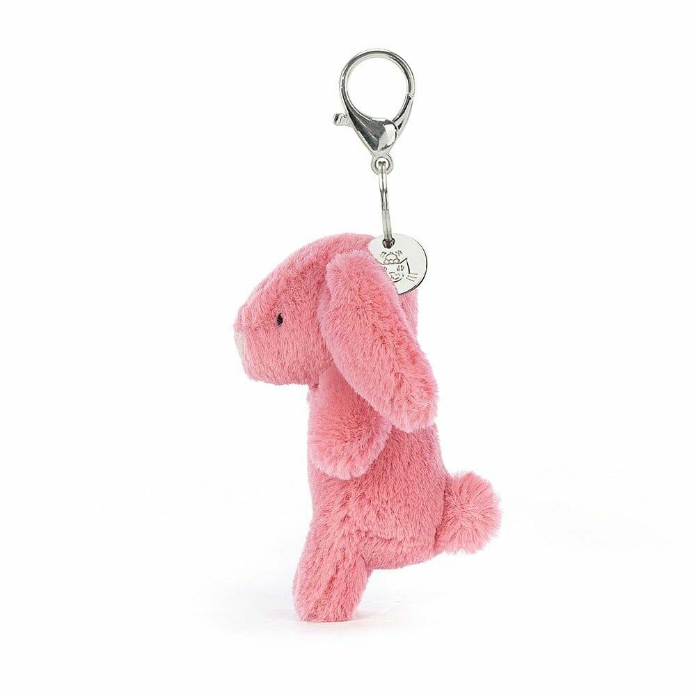 Jellycat Bashful Pink Bunny Bag Charm h17cm 胭脂粉短腿兔兔掛件鎖匙扣